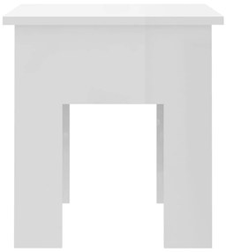 Tavolino da Salotto Bianco 40x40x42 cm in Truciolato