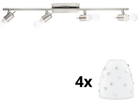 Eglo - Faretto LED MY CHOICE 4xE14/4W/230V cromo/bianco