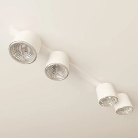 Lampadario da Soffitto in Acciaio AR111 NANO 4 Nero/Bianco 4xAR111 Colore del corpo Bianco