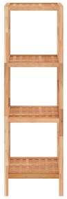 Scaffale da bagno 35,5x35,5x112,5 cm in legno massello di noce