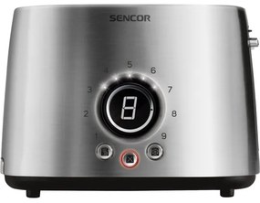Sencor - Tostapane con due fori e riscaldamento 1000W/230V argento