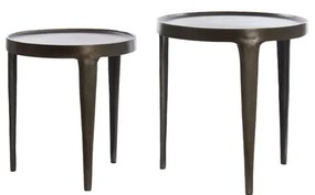 Tavolo rotondo in metallo ø 43 cm Tobias - Light &amp; Living