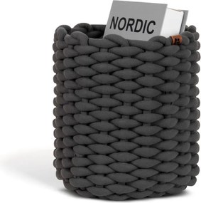 Cesto in tessuto ø 25x25 cm Peach Skin Round M – Bigso