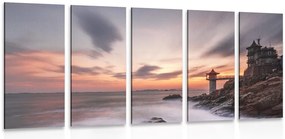 Quadri 5 pezzi – Paesaggio splendido al mare