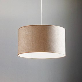 Duolla Lampada a sospensione Bristol, motivo intrecciato, beige