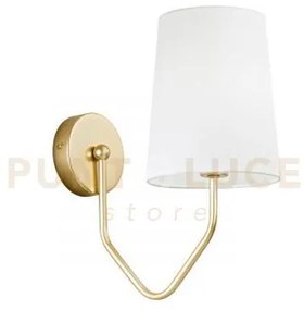 Applique a parete sally oro 1 luce attacco e14 28x31,5x10cm in meta...