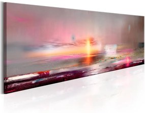 Quadro Pink Beach  Colore rosso bordeaux, Dimensioni e Misure 120x40