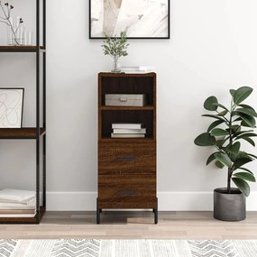 Credenza Rovere Marrone 34,5x34x90 Cm İn Legno Multistrato /