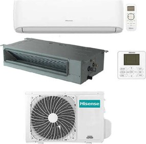 Climatizzatore Condizionatore Hisense Hi comfort più Canalizzato R32 Dual Split Inverter 7000 + 9000 con u.e. 2AMW42U4RGC novitá Classe a++/a+