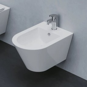 Bidet Sospeso Azzurra Ceramica "Forma" Bianco Lucido