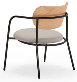 Sedia da pranzo grigia in rovere Eclipse - Teulat