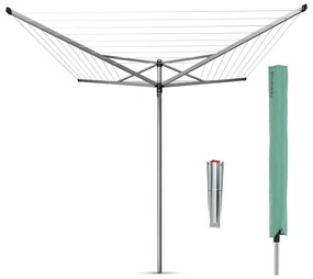 Stendino da giardino argentato 50 m Topspinner – Brabantia