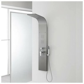 Colonna Doccia Acciaio Inox Cromo Satinato Multifunzione New York