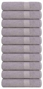 Asciugamani Da Bagno 10pz Grigio 100x150cm 360 G/m² 100% Cotone /