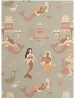 Majvillan Carta da parati Mermaid Reef - Ocean Blue