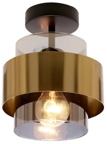 Lampadario a plafone SPIEGA 1xE27/60W/230V oro/nero