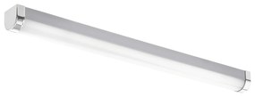 Applique Contemporanea Tragacete 1 Policarbonato Argento Led Integrato 15,5W