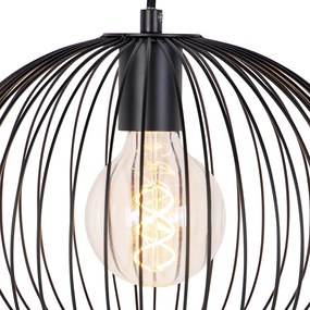 Lampada a sospensione di design nera - Wire Dough