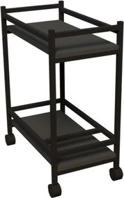 Carrello Portavivande Stile Industrial 60x34x76 Will Antracite