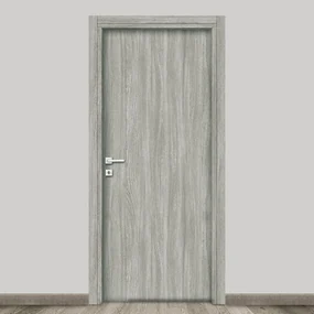 Porta battente Braque olmo grigio L 80 x H 210 cm reversibile