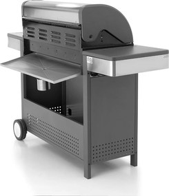 Barbecue a Gas GPL 6 Fuochi + 1 Fornello Laterale Ompagrill Indianapolis 7/B in Acciaio Inox...