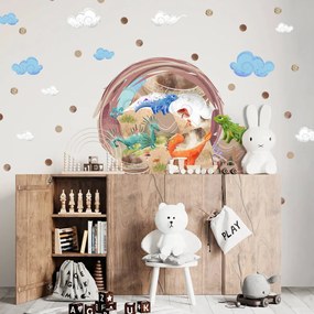 Adesivo murale per bambini - Dragon Land | Inspio