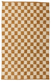 Tappeto beige e color ambra in cotone 140x200 cm Chola – Bloomingville
