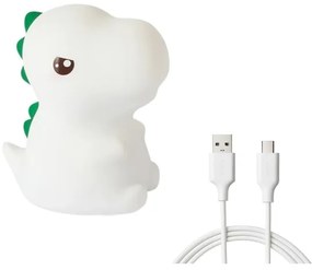 Lampada da notte ricaricabile per bambini DINO LED RGBW dimmerabile, 1W/5V, 1200 mAh
