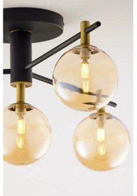 Jupiter 2031 - Lampadario a plafone FIGARO 4xG9/10W/230V nero/oro/beige