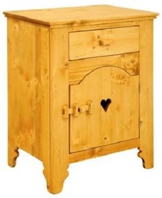 Base credenza 1 anta con cuore e 1 cassetto - LM-TD020