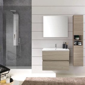 Colonna per mobile bagno Kora 2 ante P 34 x L 30 x H 177.5 cm olmo rousseau