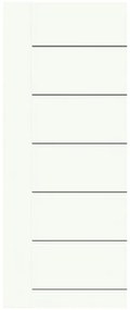 Pannello per porta d'ingresso P076 pellicolato pvc bianco L 92  x H 210.5 cm, Sp 6 mm apertura destra