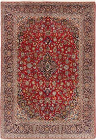 Kashan Tappeto 340x230 (Iran) Annodato A Mano