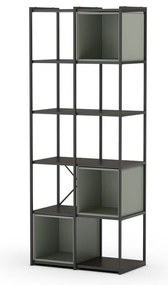 Libreria verde-nera 71x179 cm Anya - Marckeric