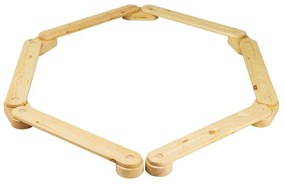 Trave di equilibrio montessori di colore naturale in pino massiccio 10x408x5 cm Montessori – Meowbaby