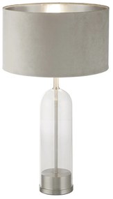 Lampada Scrivania Contemporanea Oxford Acciaio Ottone Velluto Talpa 1 Luce E27