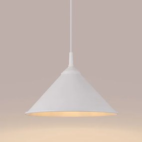 Sollux SL.1325 - Lampadario a sospensione con filo ZUMA 1xE27/15W/230V diametro 30 cm bianco