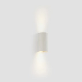 FARO 40542 - Applique SOLE 2xGU10/8W/230V bianco ondulato arrotondato