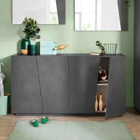 Credenza Moderna VEGA con 4 ante battenti da 160 in ardesia