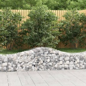 Cesti Gabbioni Ad Arco 18 Pz 200x50x40/60 Cm Ferro Zincato /