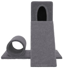Albero per gatti con tiragraffi in sisal grigio scuro 59 cm