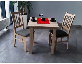 Sedia da pranzo SIMON rovere/grigio scuro