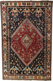 Shiraz Tappeto 280x180 Rosso (Iran) Annodato A Mano