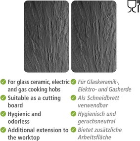 Set di 2 coperchi in vetro per fornello statale XL, 40 x 52 cm Universal - Wenko