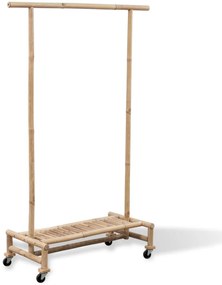 Supporto Appendiabiti İn Legno Di Bambù /