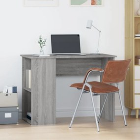 Scrivania Grigio Sonoma 100x55x75 Cm İn Legno Multistrato /