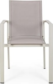 Sedia Da Esterno In Alluminio E Textilene Con Braccioli Konnor Rastin Bizzotto