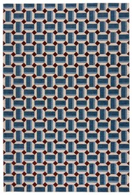 Tappeto blu 120x170 cm Lennox Geometric - Flair Rugs