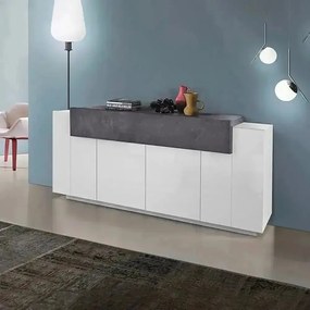 Credenza Corona 4A 200 cm Anthracite/Oak 356