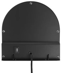 Nordlux - Lampada da parete con mensola CODY 1xGU10/15W/230V nera